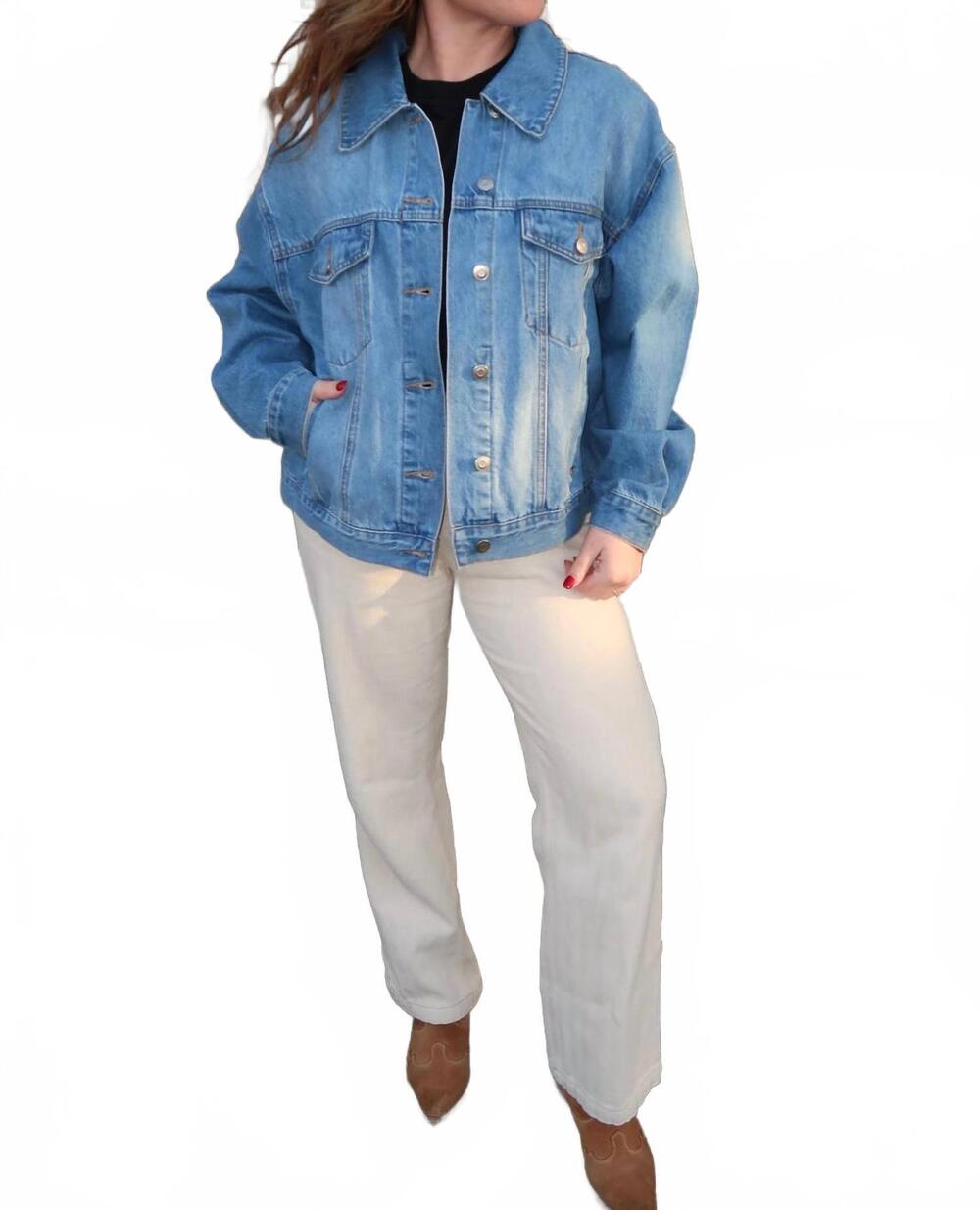 NEW MIOU MUSE everyday denim jacket in blue